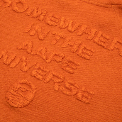 MOONFACE LOGO ZIP-UP KNIT HOODIE