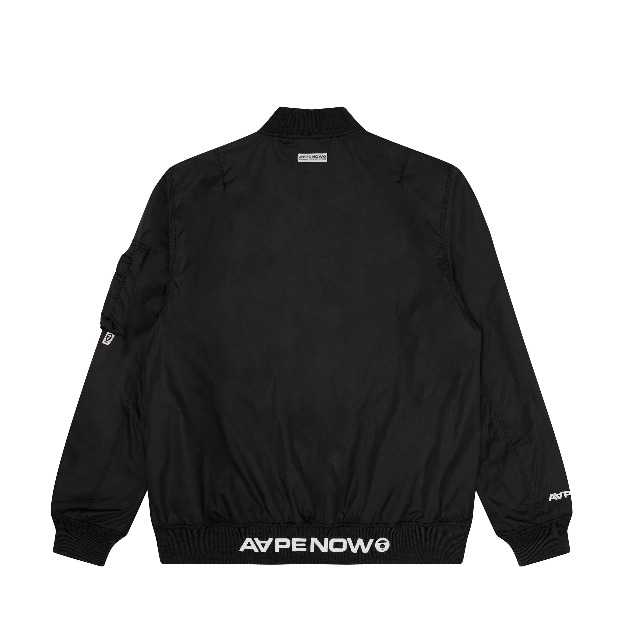 MOONFACE PATCH ZIP-UP BOMBER JACKET