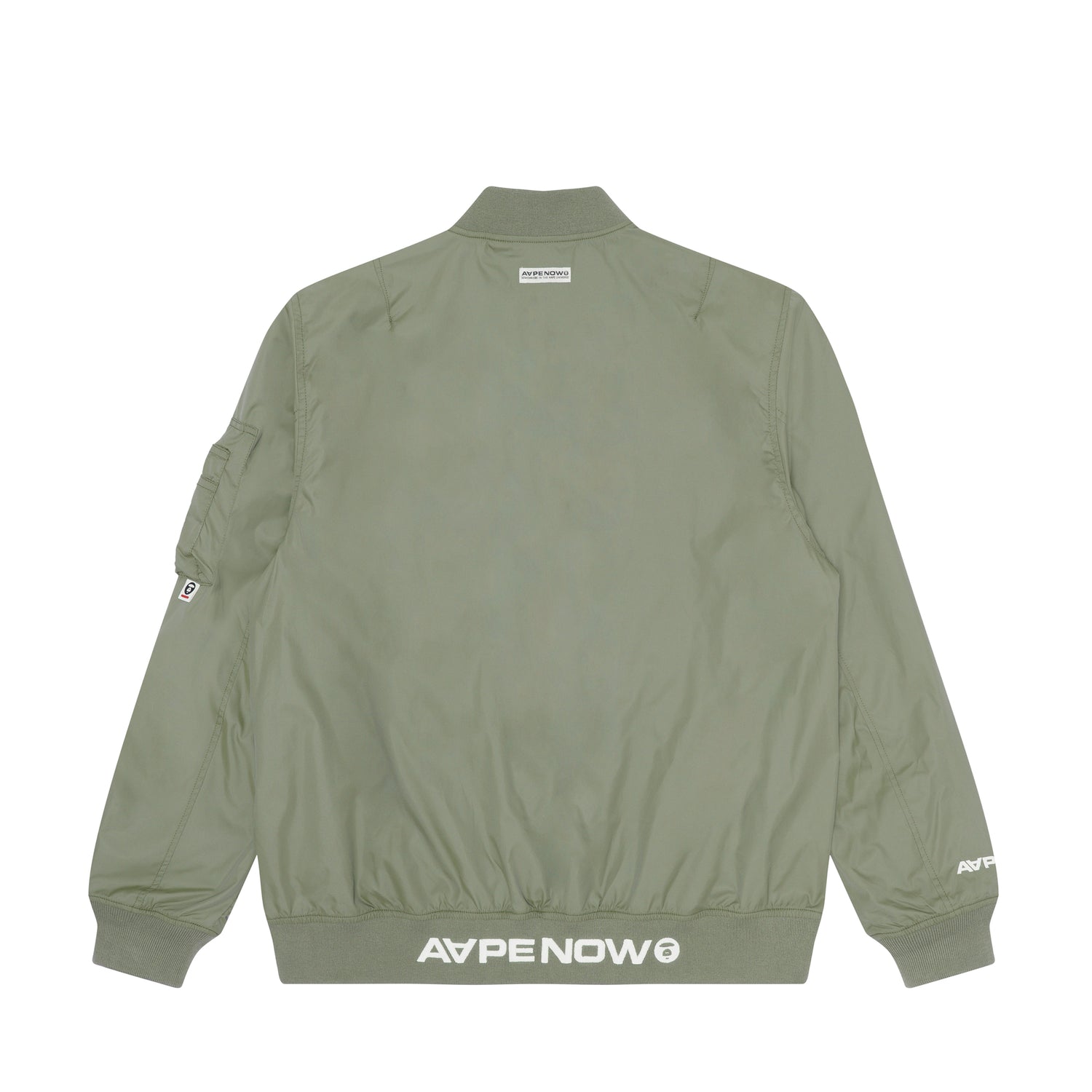 MOONFACE PATCH ZIP-UP BOMBER JACKET