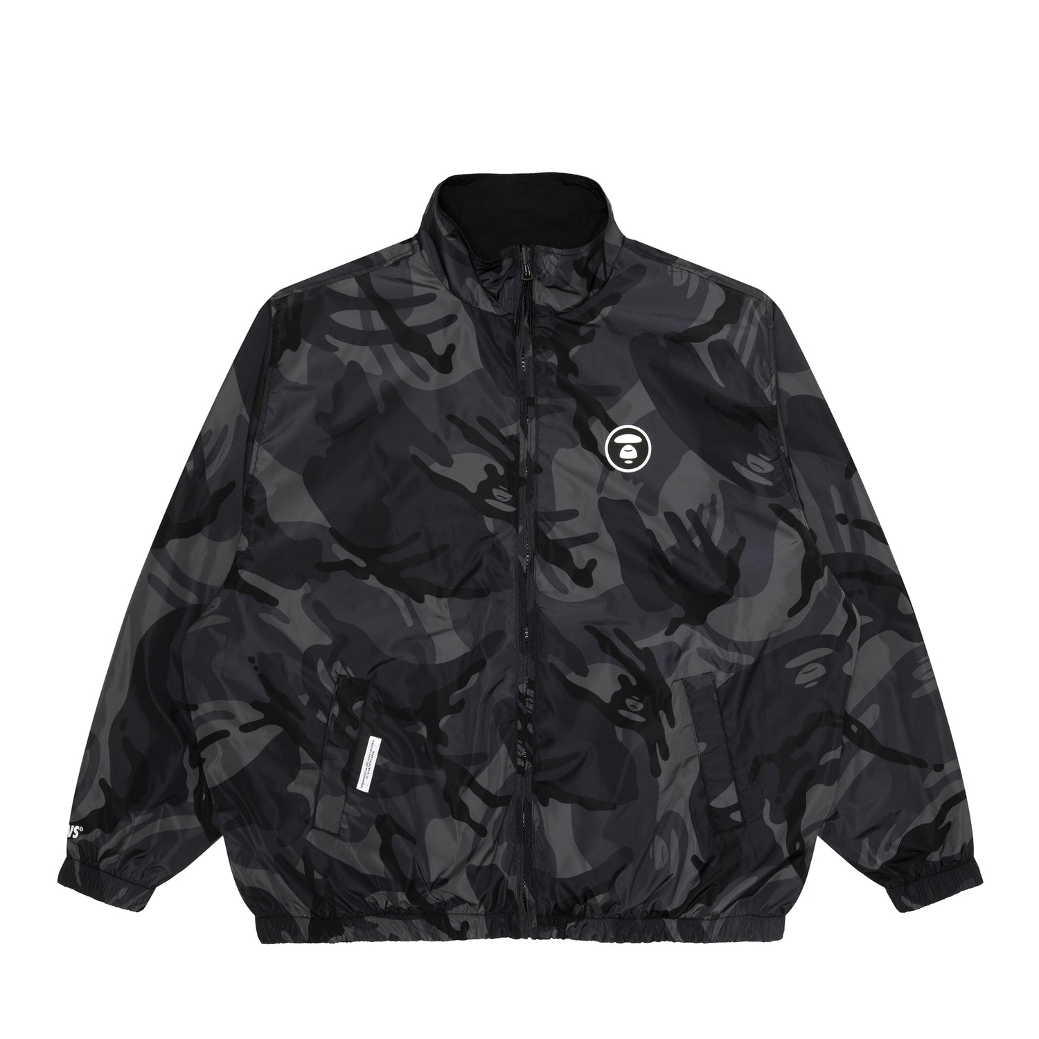 MOONFACE CAMO REVERSIBLE ZIP-UP JACKET