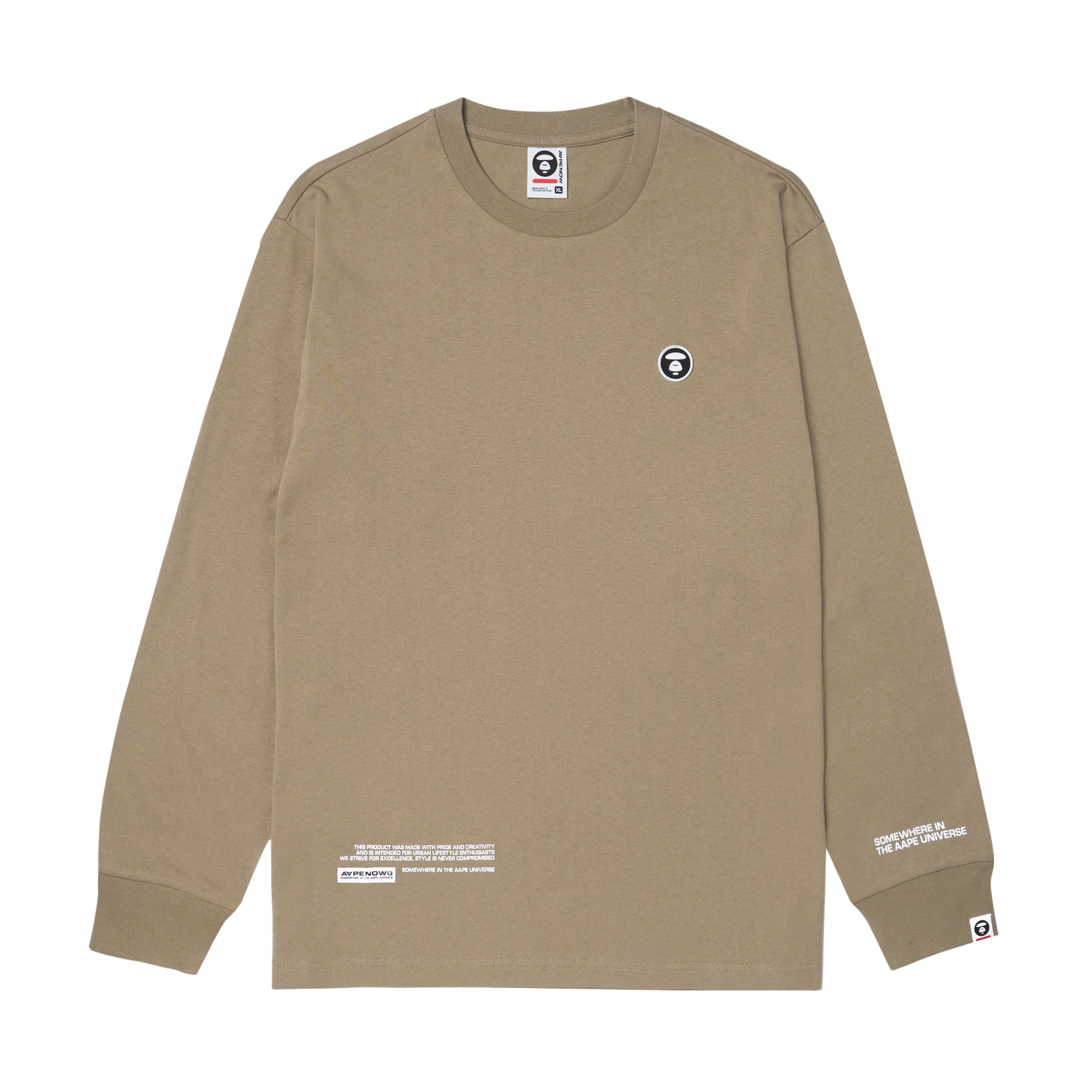 MOONFACE PATCH LONG-SLEEVE TEE