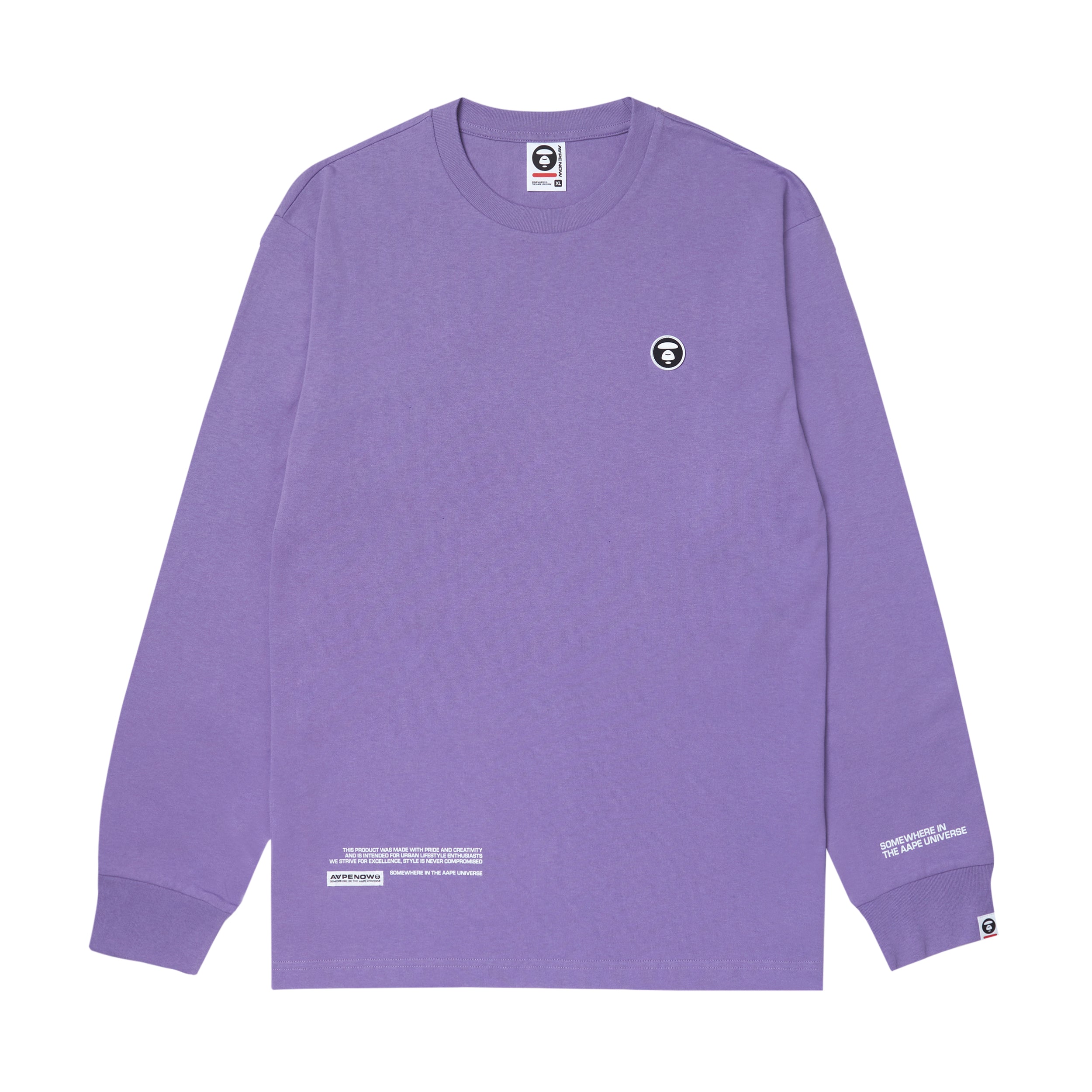 MOONFACE PATCH LONG-SLEEVE TEE