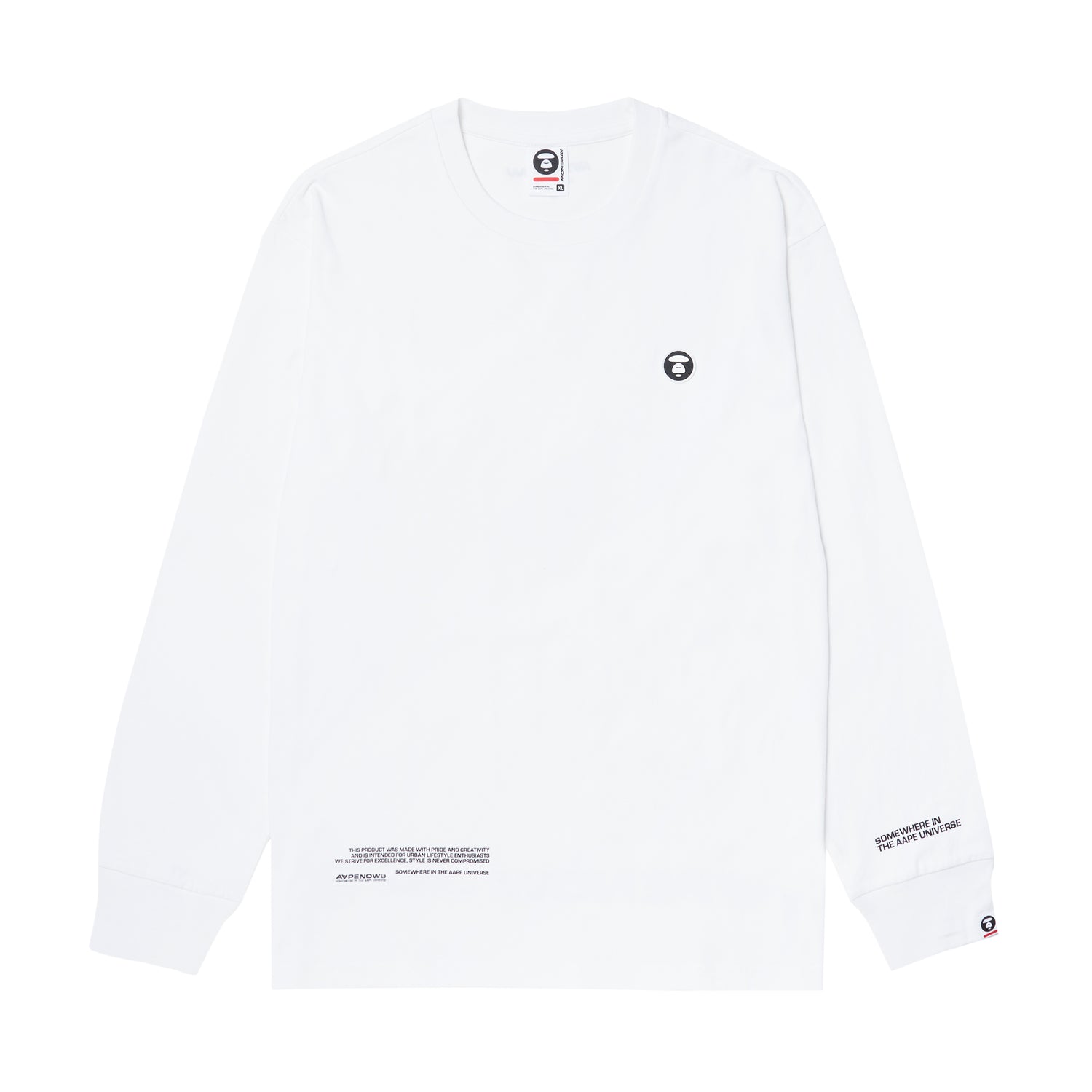 MOONFACE PATCH LONG-SLEEVE TEE