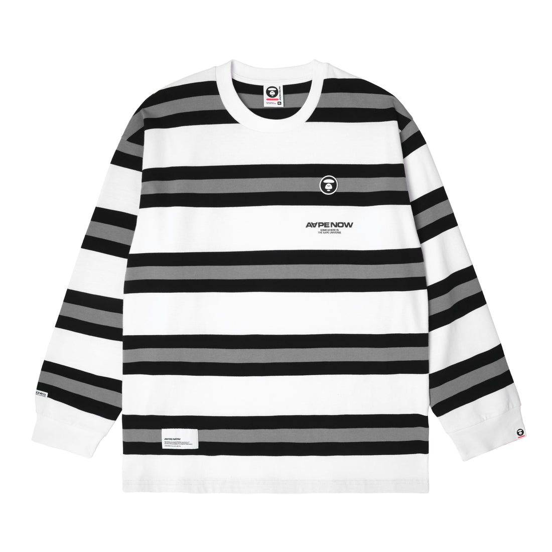 MOONFACE STRIPED LONG-SLEEVE TEE