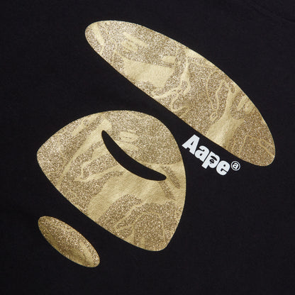 MOONFACE GLITTERED LONG-SLEEVE TEE