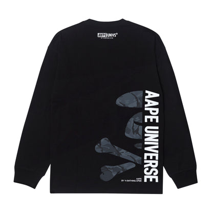 MOONFACE PRINTED LONG-SLEEVE TEE