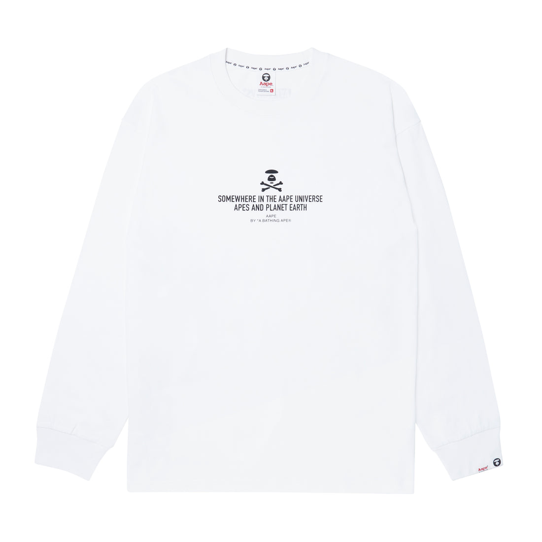 MOONFACE PRINTED LONG-SLEEVE TEE