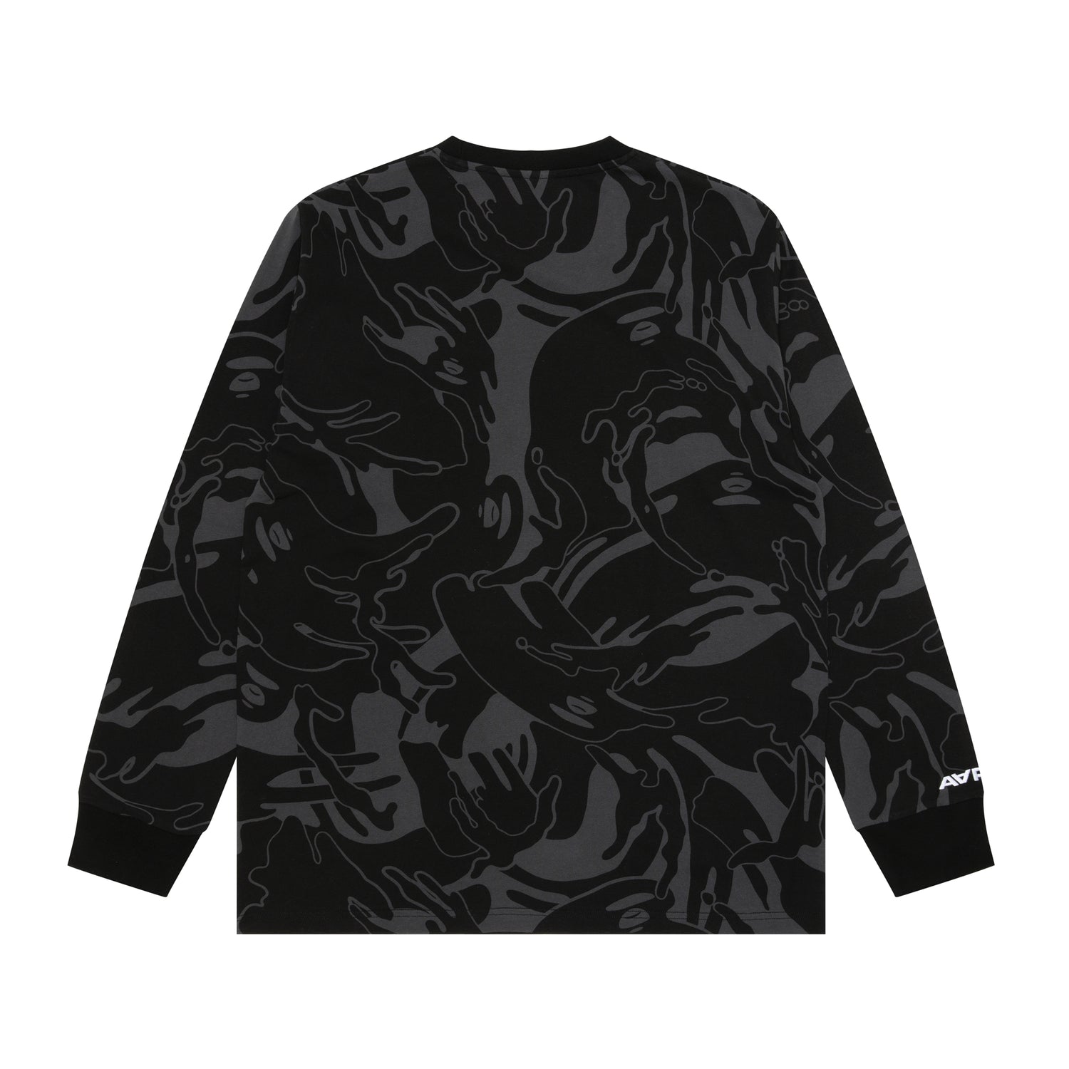 MOONFACE PATCH CAMO LONG-SLEEVE TEE