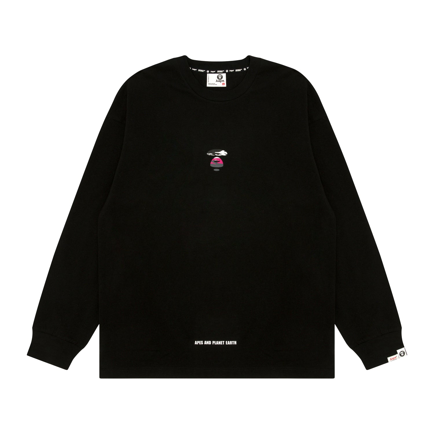 MOONFACE PRINTED LONG-SLEEVE TEE