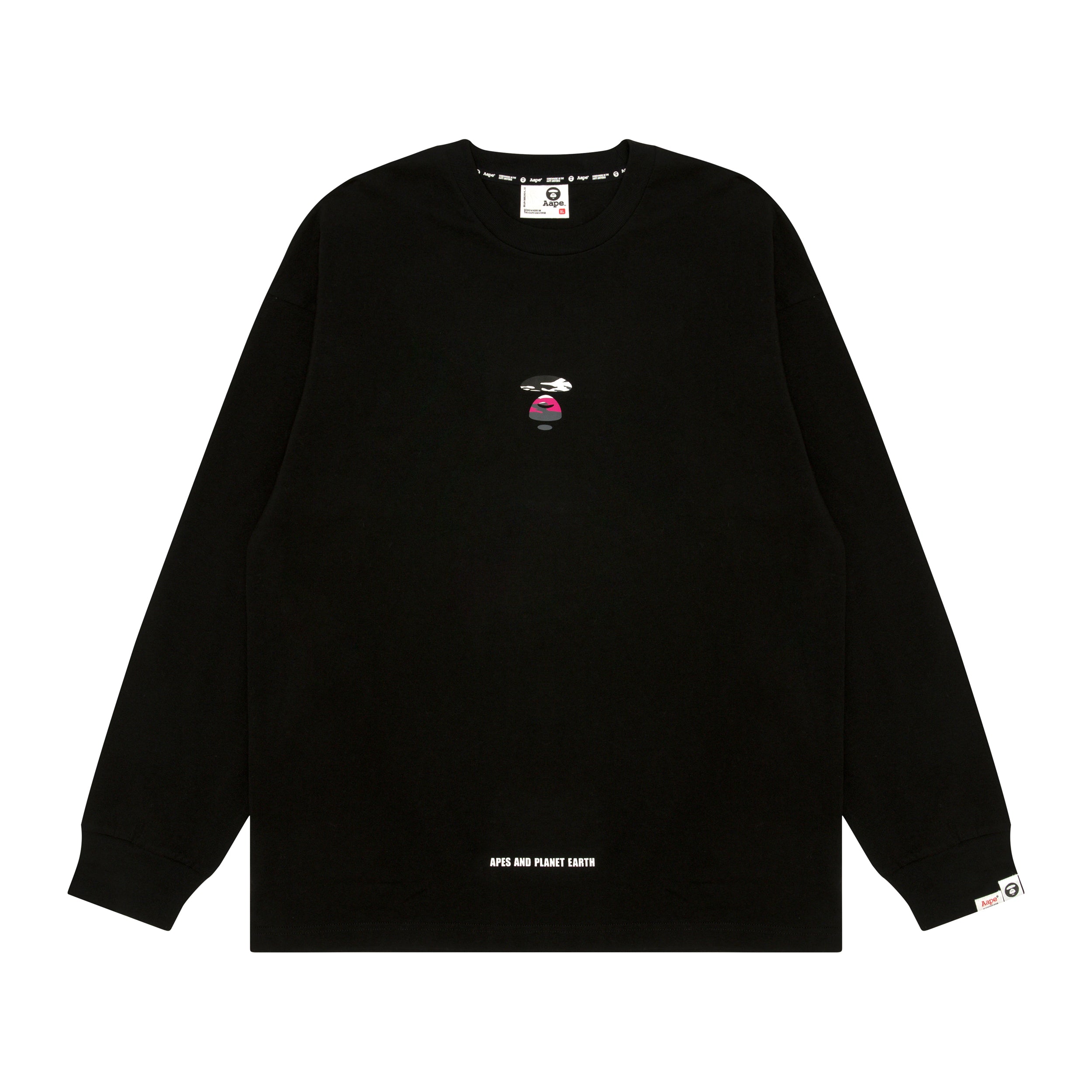 MOONFACE PRINTED LONG-SLEEVE TEE