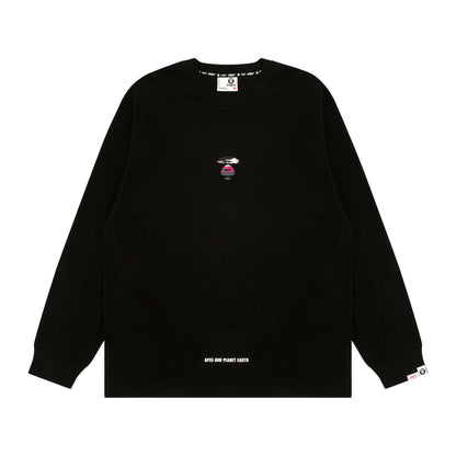 MOONFACE PRINTED LONG-SLEEVE TEE