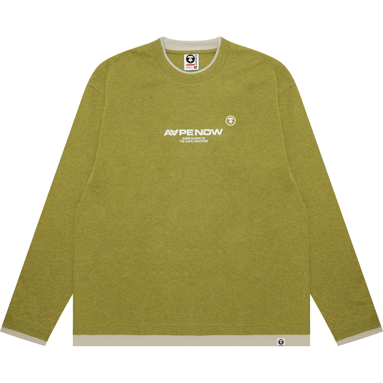 AAPENOW MOONFACE LOGO LONG SLEEVE TEE