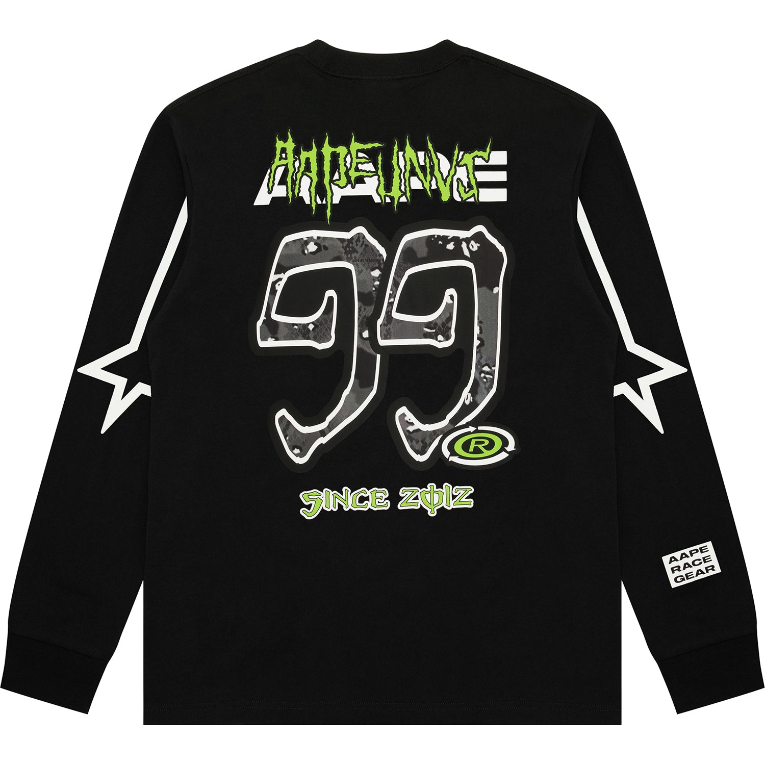 AAPE UNIVERSE LOGO LONG SLEEVE TEE