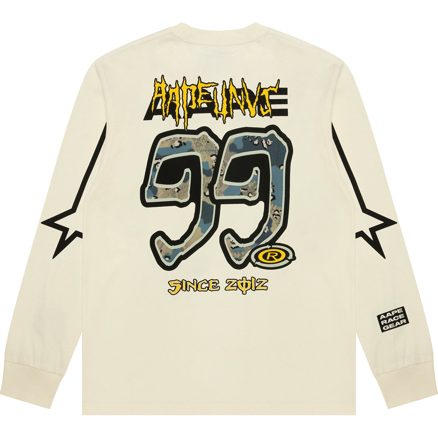 AAPE UNIVERSE LOGO LONG SLEEVE TEE