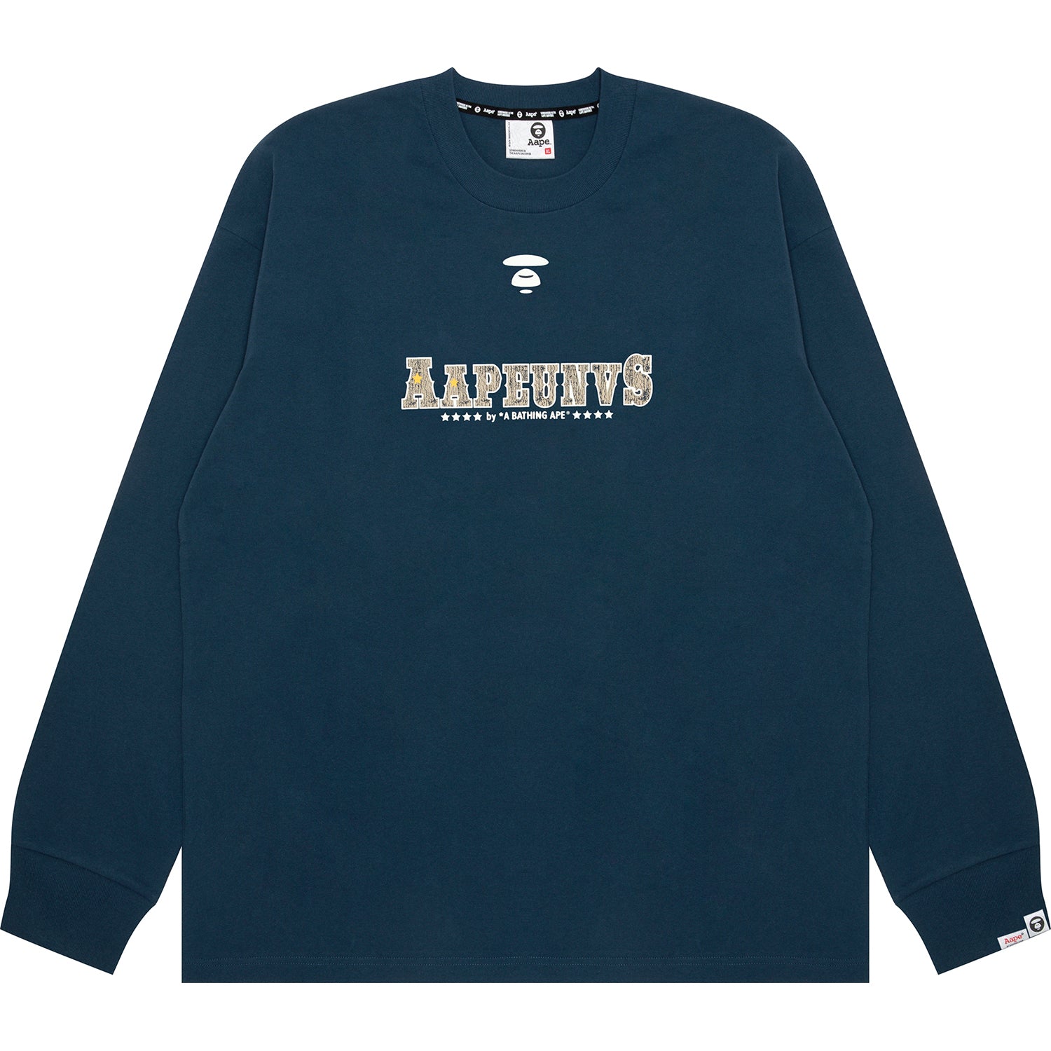 AAPEUNVS MOONFACE LOGO LONG SLEEVE TEE