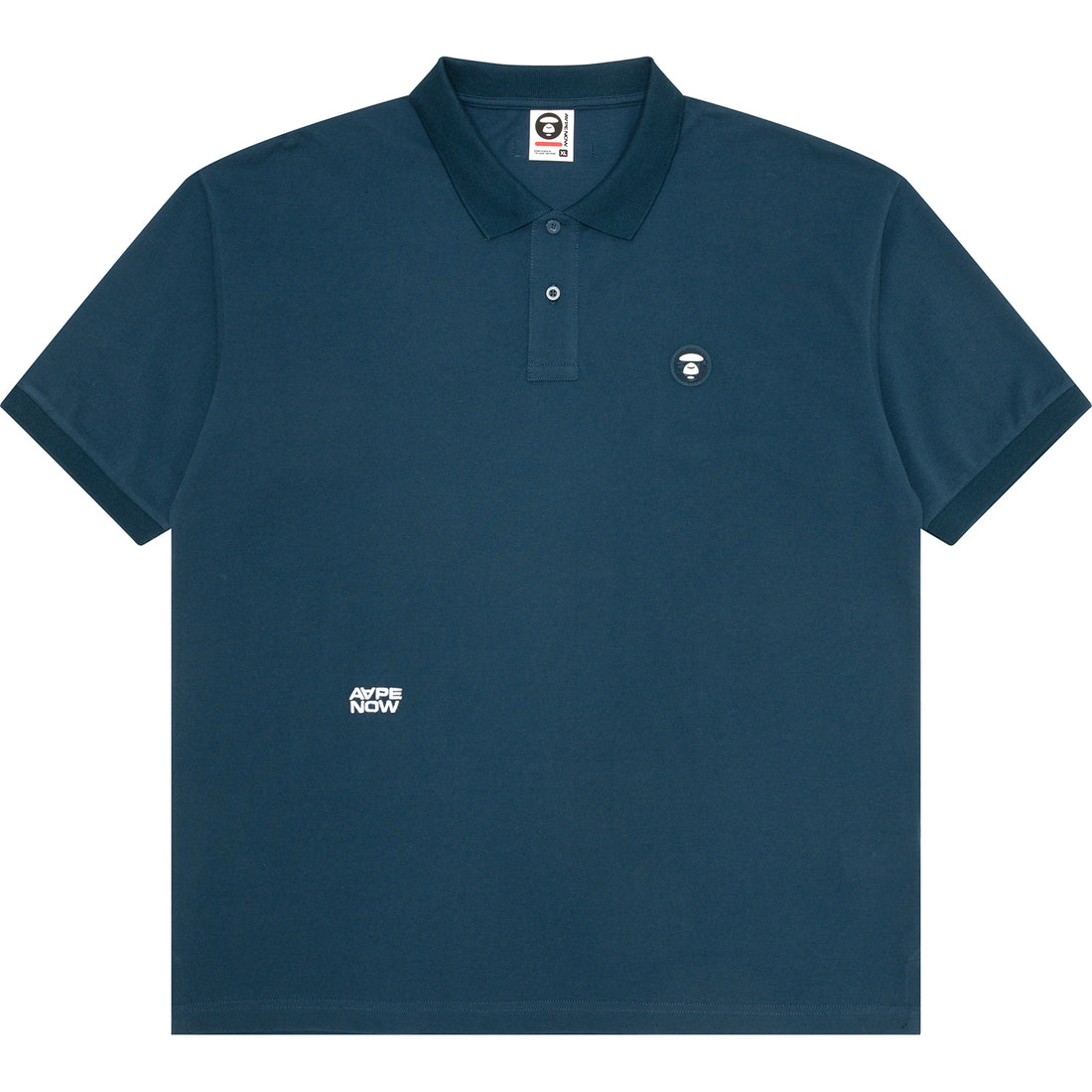 AAPENOW MOONFACE LOGO POLO SHIRT