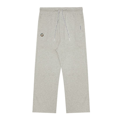 MOONFACE PATCH STRAIGHT SWEATPANTS