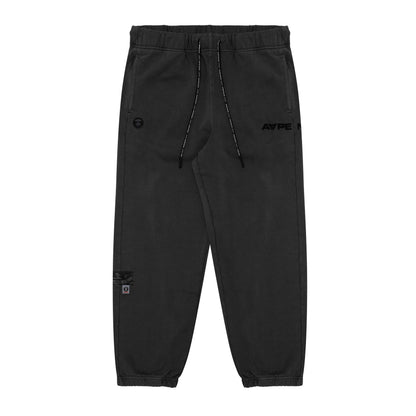 MOONFACE PATCH EMBROIDERED SWEATPANTS