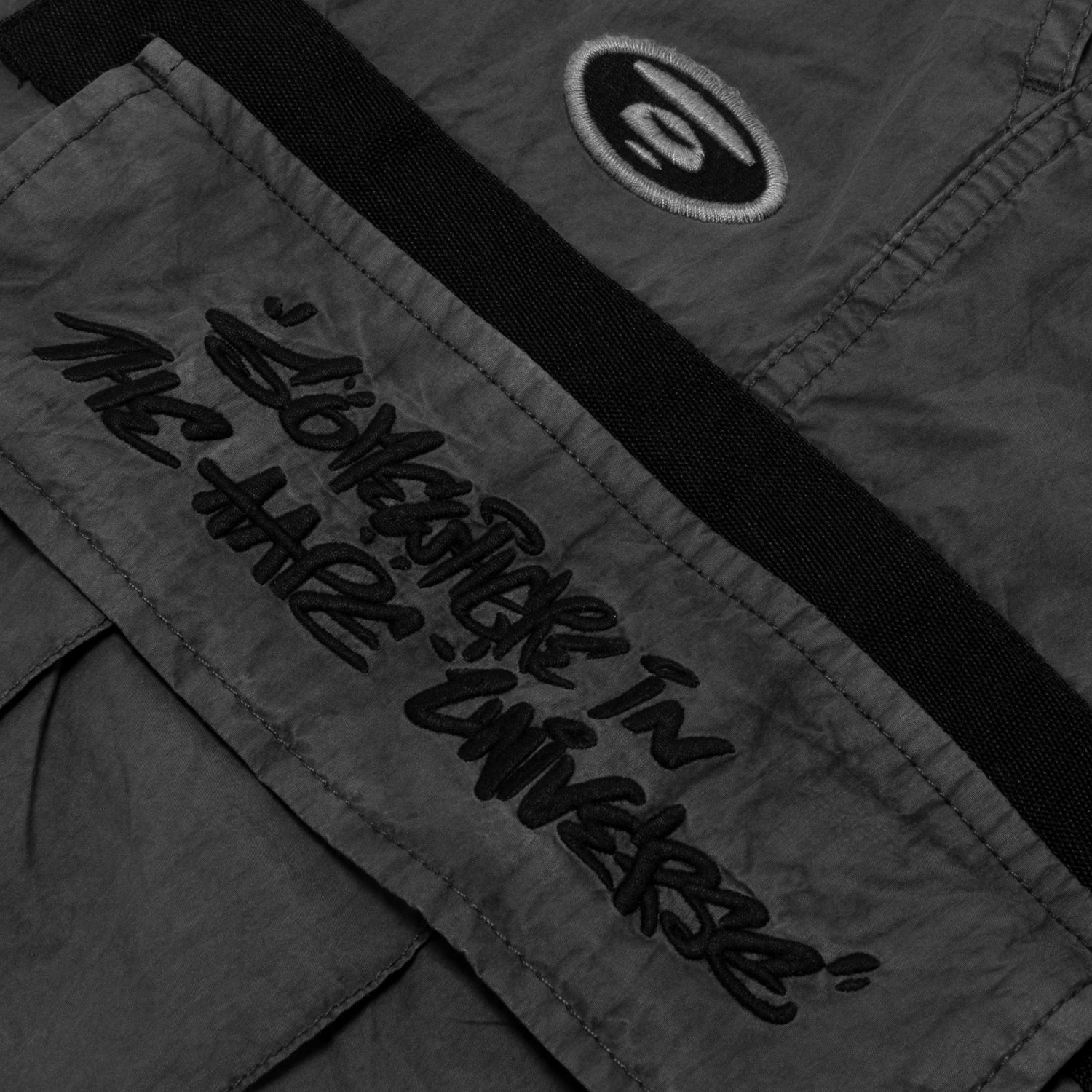 MOONFACE PATCH CARGO PANTS