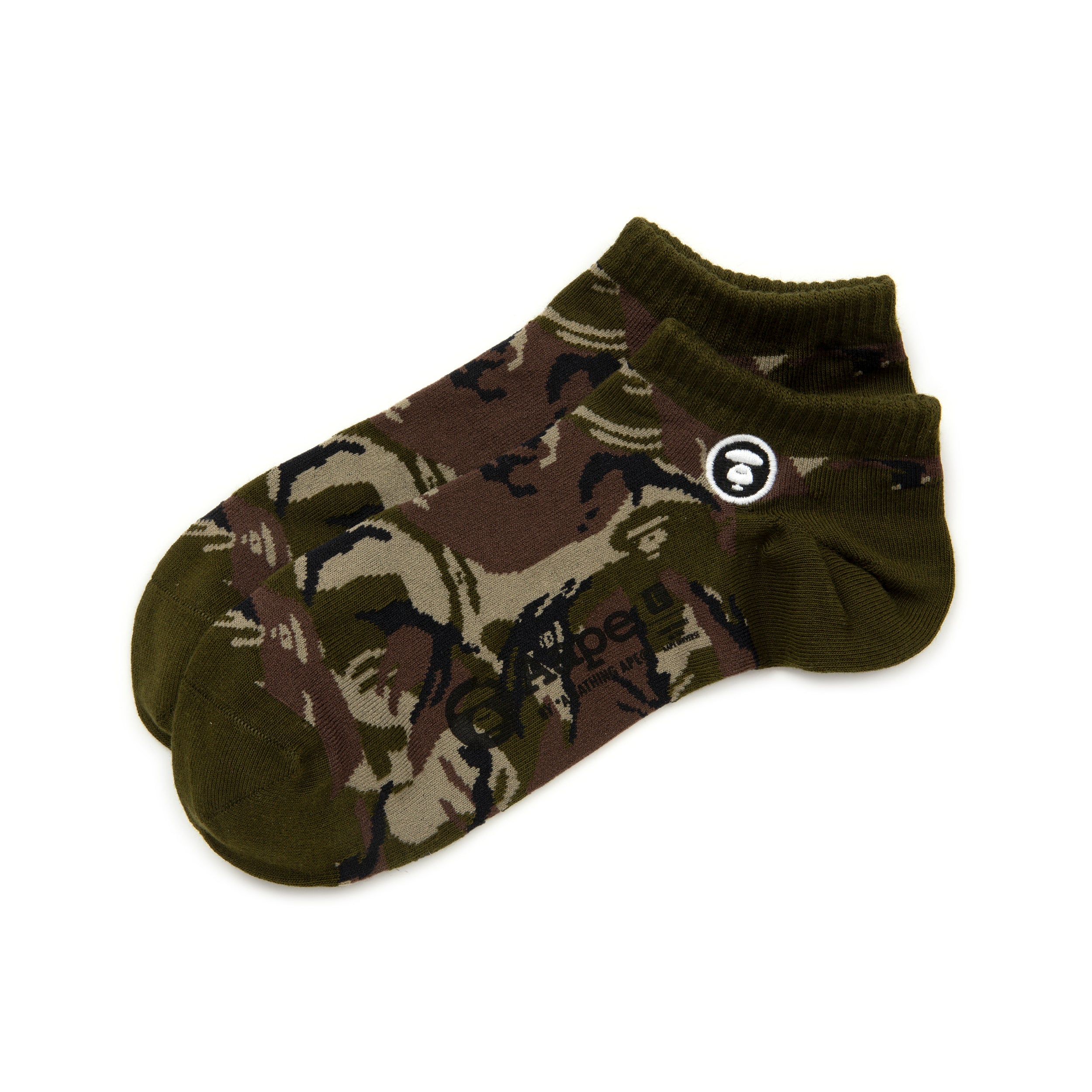 MOONFACE CAMO ANKLE SOCKS