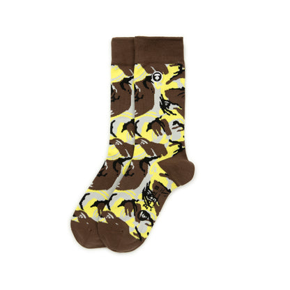 MOONFACE CAMO CREW SOCKS