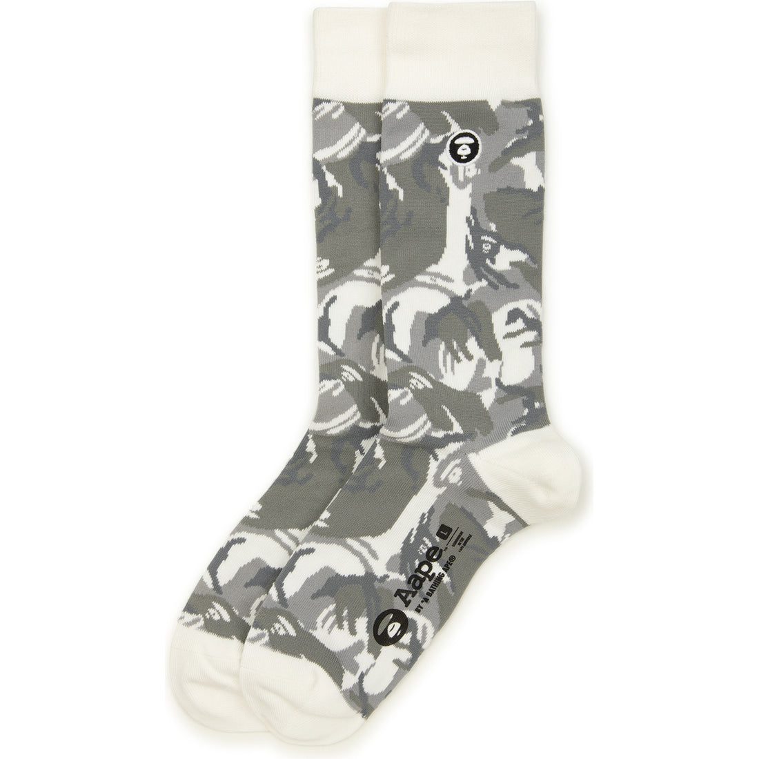 AAPSOM4293XXO/MOONFACE LOGO CAMO CREW SOCKS