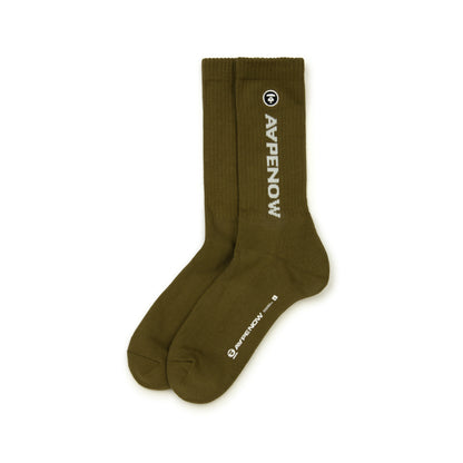 MOONFACE EMBROIDERED LOGO SOCKS