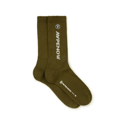 MOONFACE EMBROIDERED LOGO SOCKS