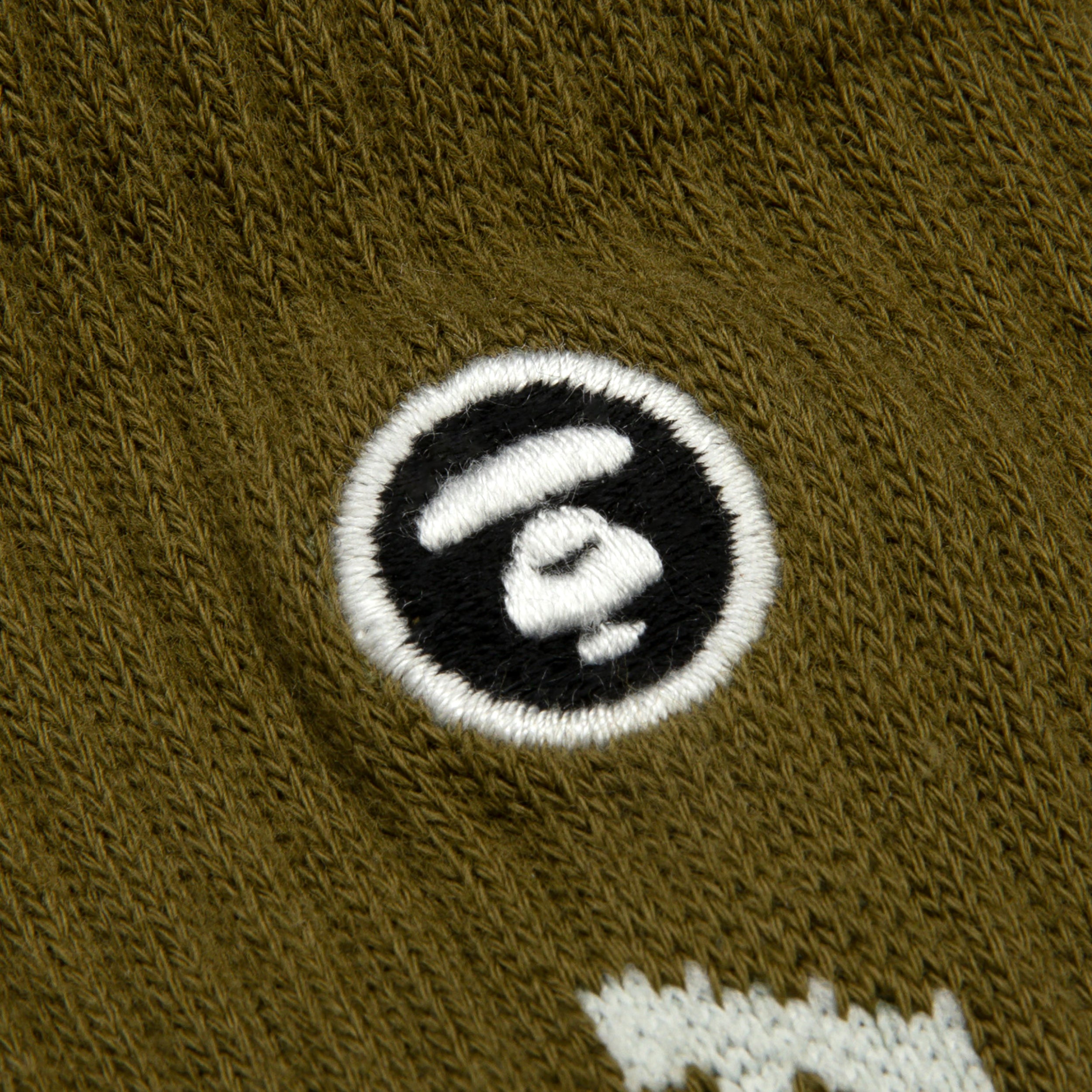 MOONFACE EMBROIDERED LOGO SOCKS