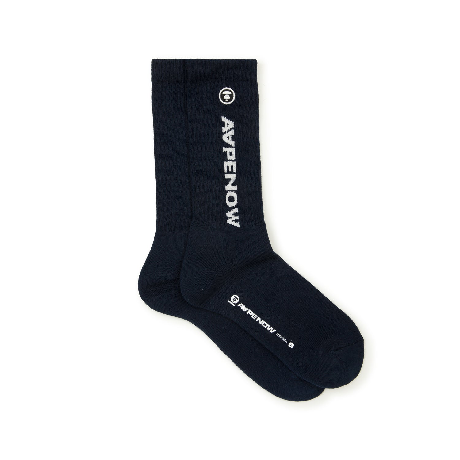 MOONFACE EMBROIDERED LOGO SOCKS