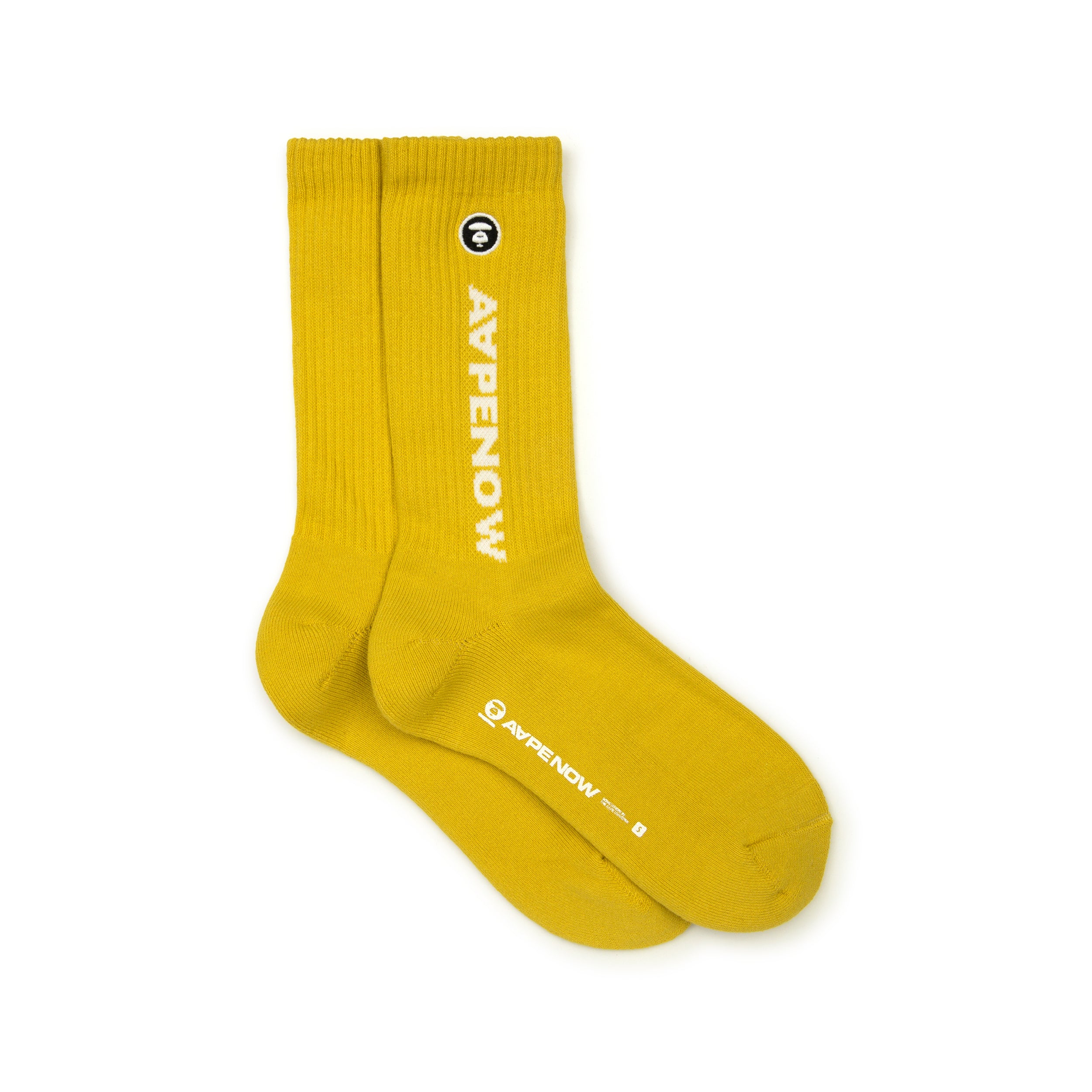 MOONFACE EMBROIDERED LOGO SOCKS