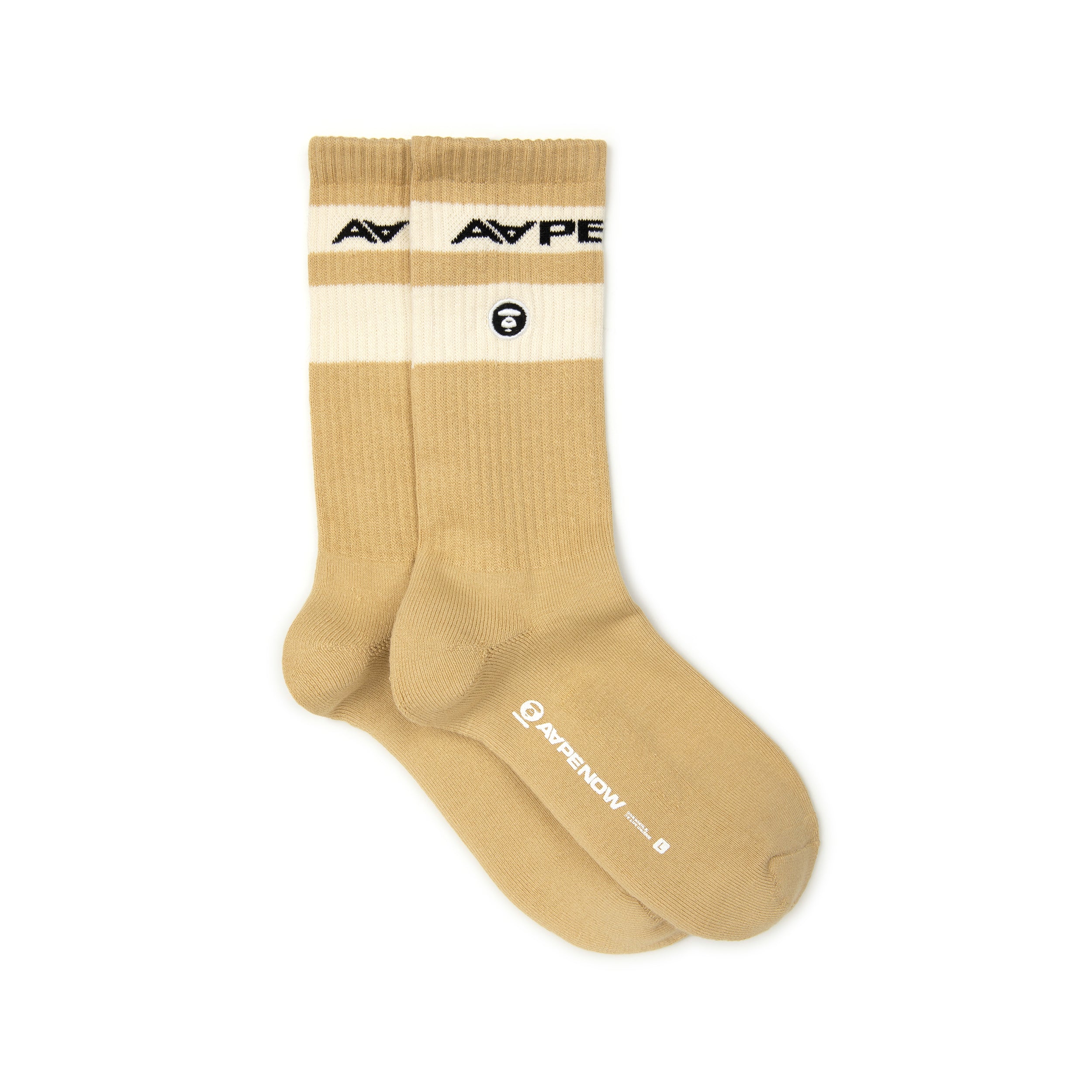 MOONFACE STRIPED CREW SOCKS