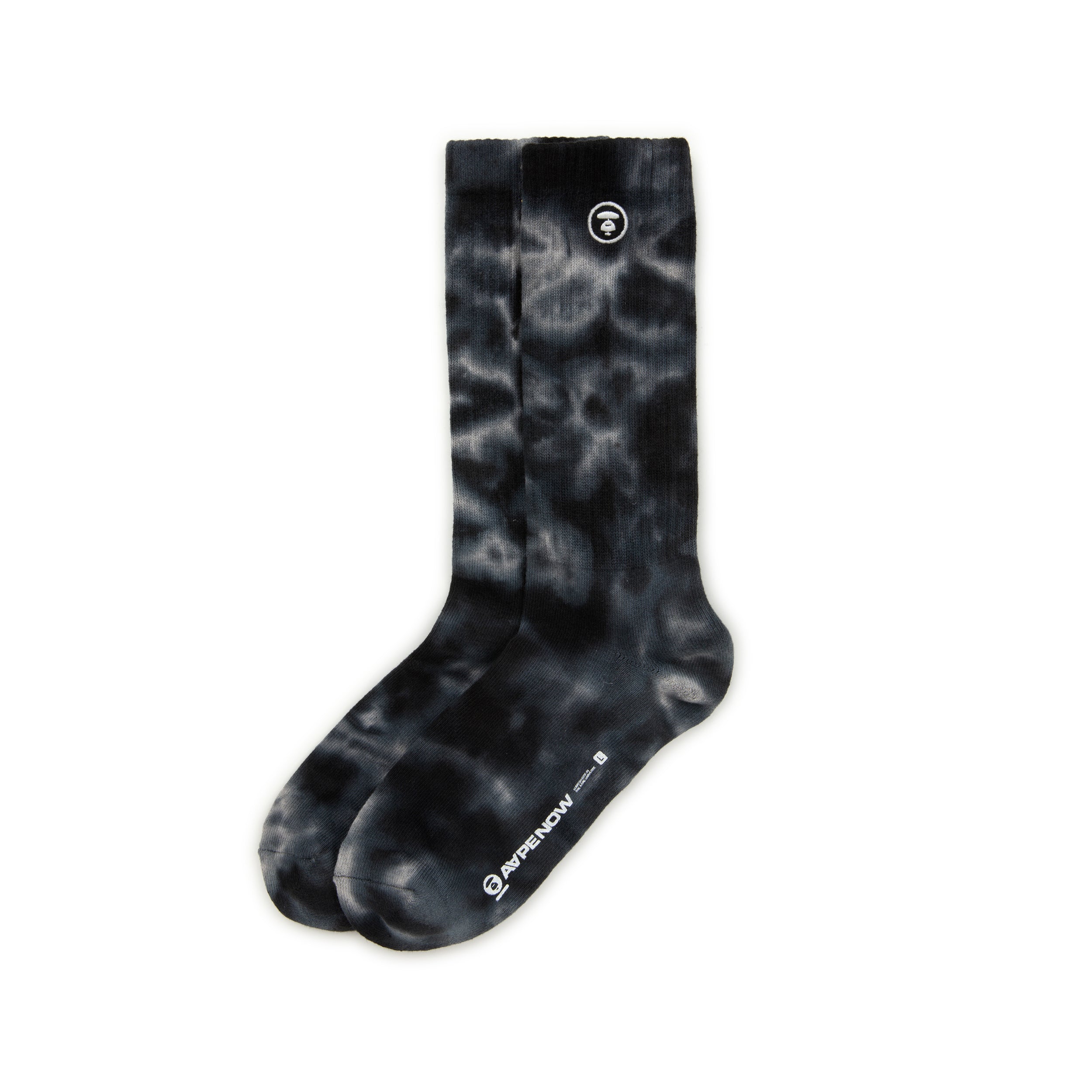 MOONFACE TIE-DYE CREW SOCKS