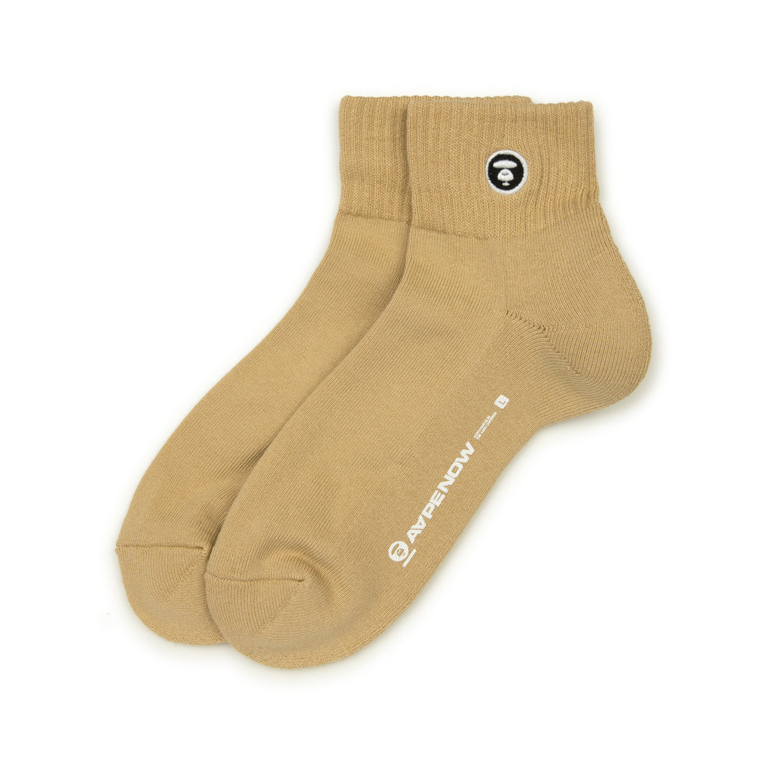 MOONFACE EMBROIDERED ANKLE SOCKS