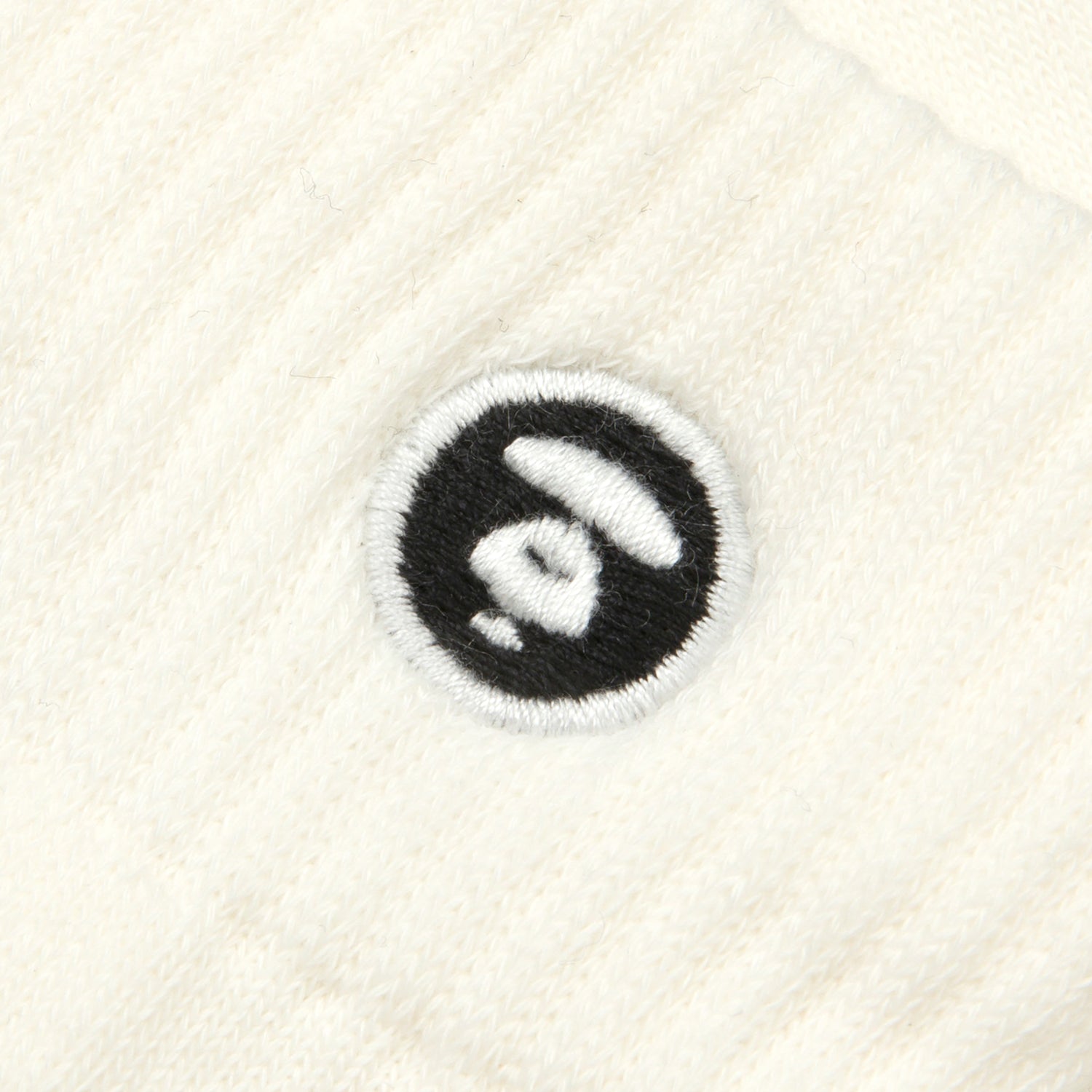 MOONFACE EMBROIDERED ANKLE SOCKS