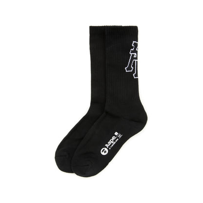 MOONFACE GRAPHIC RIBBED SOCKS