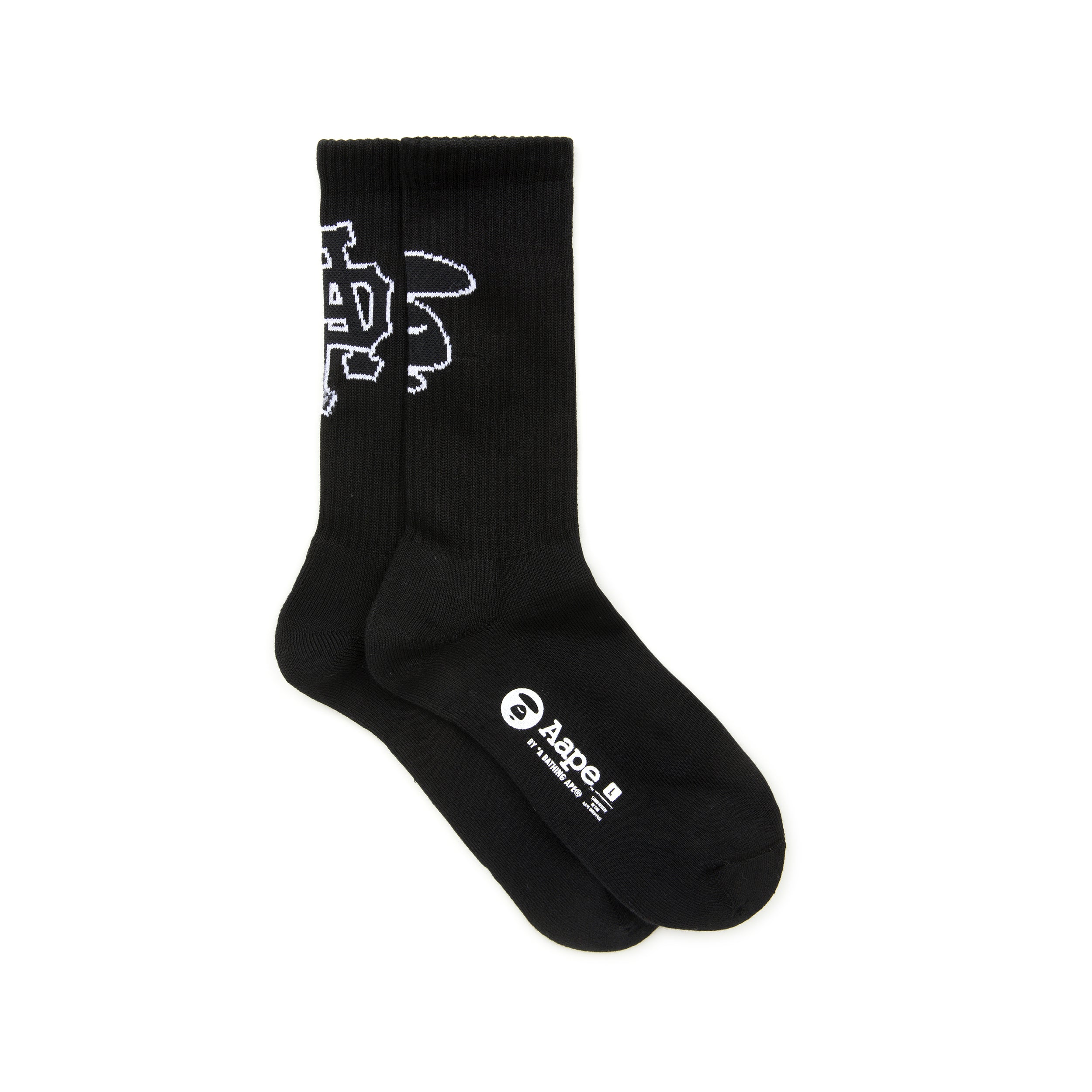 MOONFACE GRAPHIC RIBBED SOCKS