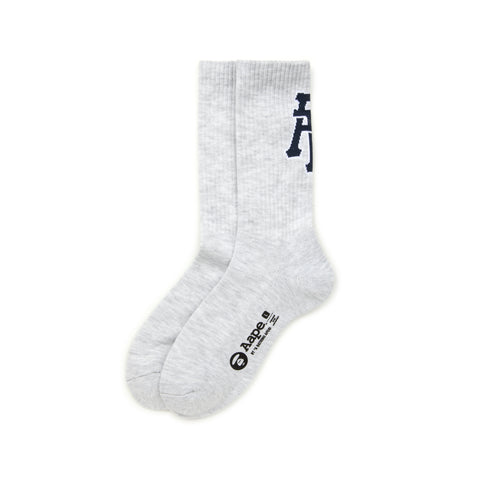 MOONFACE GRAPHIC RIBBED SOCKS
