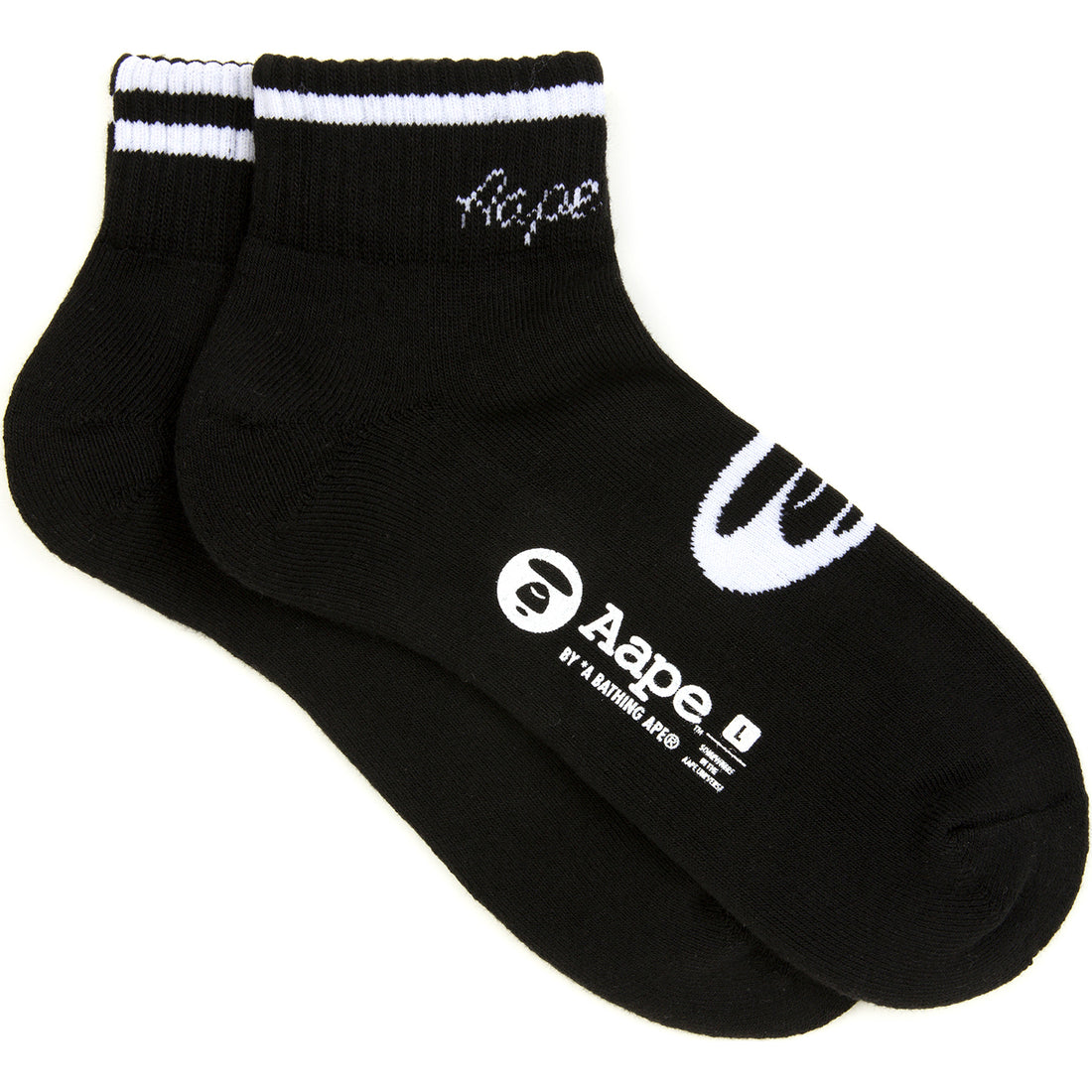 MOONFACE JACQUARD ANKLE SOCKS