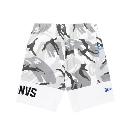 MOONFACE CAMO PANELLED SWEAT SHORTS