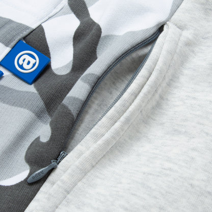 MOONFACE CAMO PANELLED SWEAT SHORTS