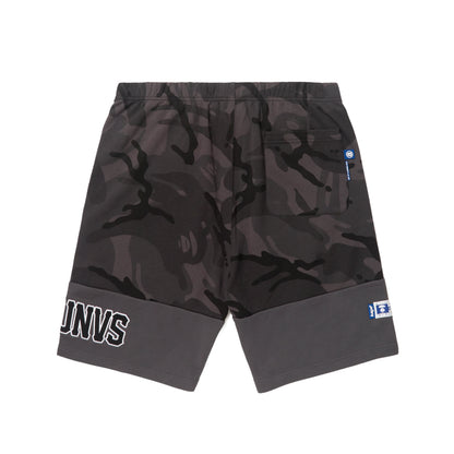 MOONFACE CAMO PANELLED SWEAT SHORTS