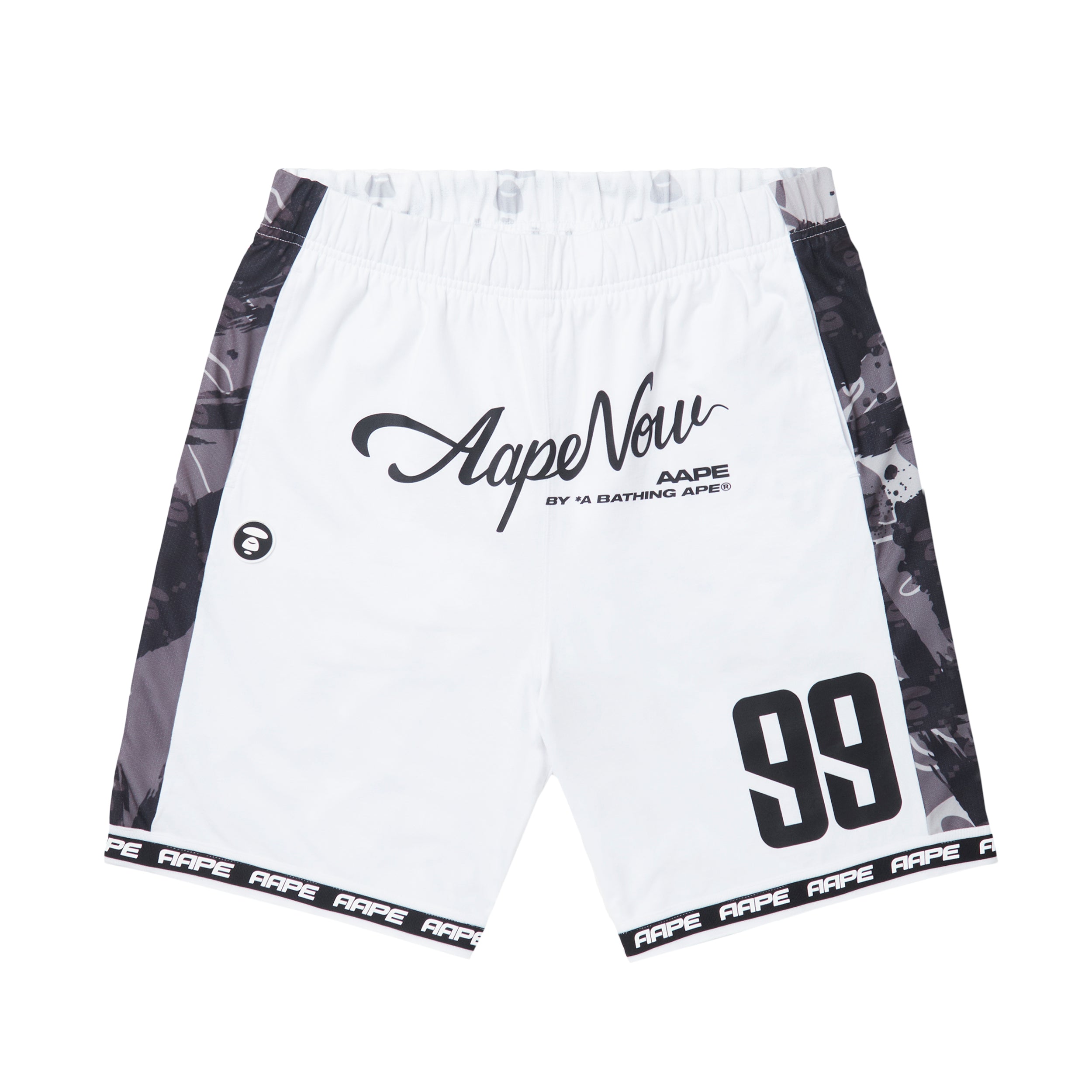 MOONFACE GRAPHIC REVERSIBLE BASKETBALL SHORTS