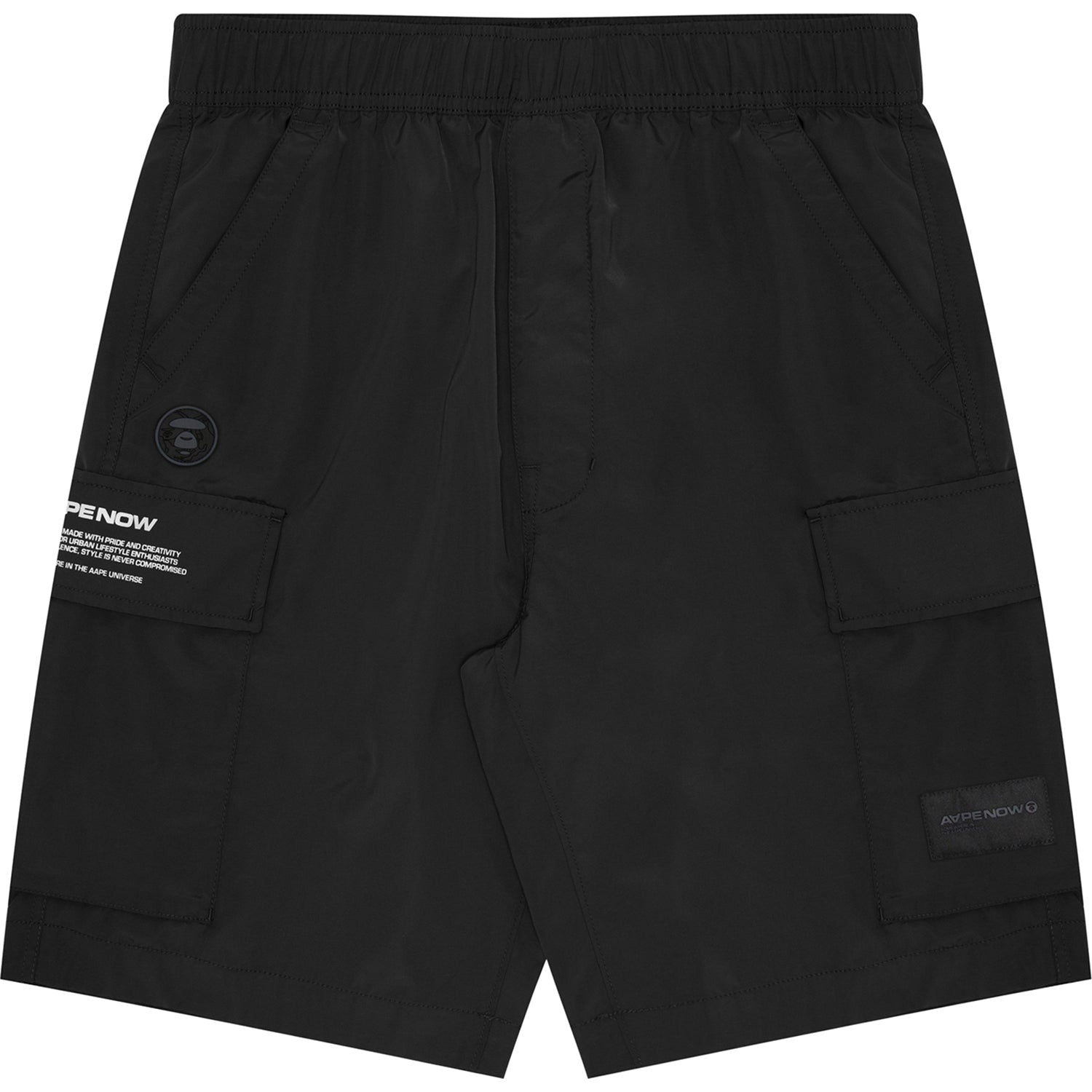 MOONFACE PATCH CARGO SHORTS