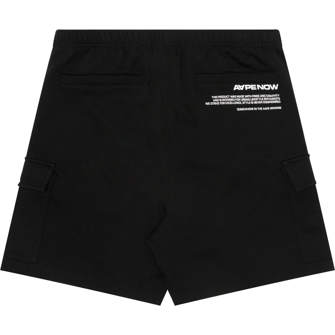 MOONFACE PATCH CARGO SWEAT SHORTS