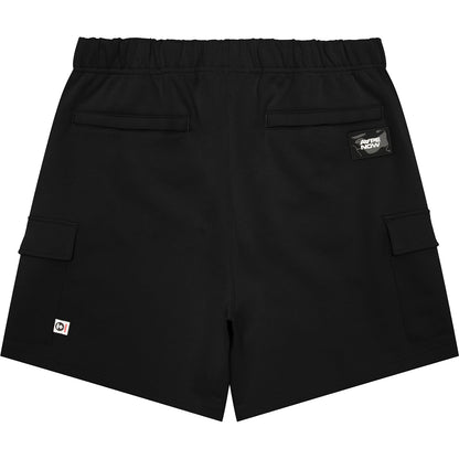 AAPSPMB679XXO/AAPENOW MOONFACE LOGO CARGO SWEAT SHORTS