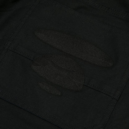 AAPEUNVS MOONFACE LOGO PATCH SHORTS