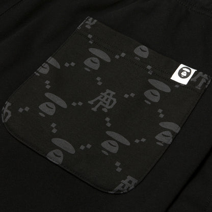 AAPENOW MOONFACE LOGO SWEAT SHORTS