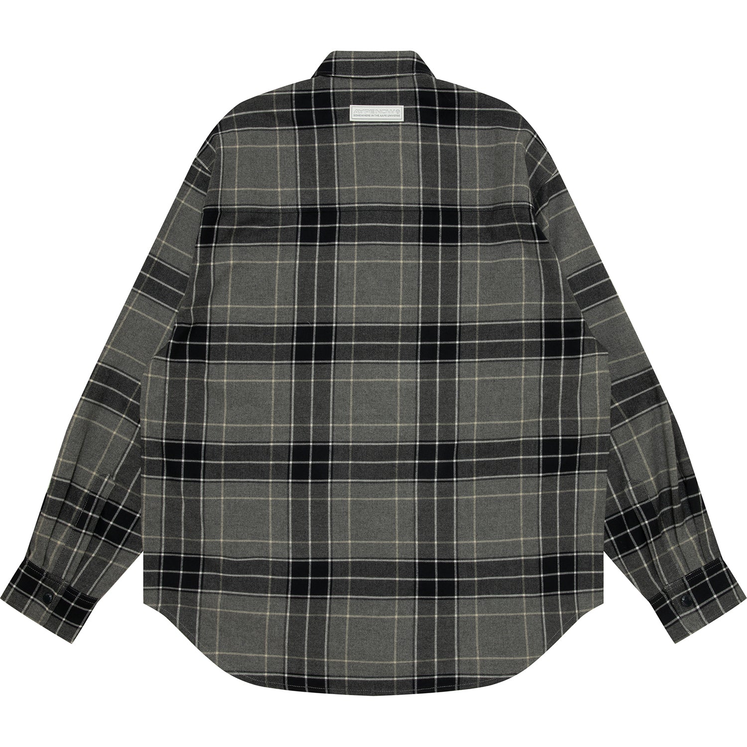 AAPENOW MOONFACE LOGO CHECK LONG SLEEVE SHIRT