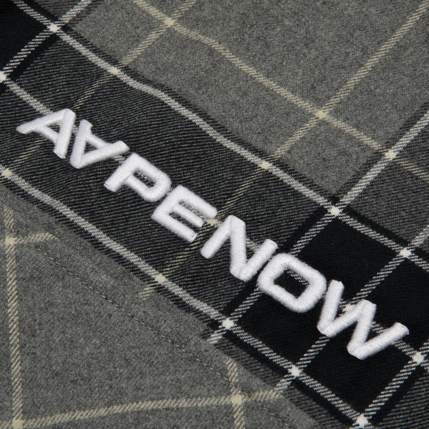 AAPENOW MOONFACE LOGO CHECK LONG SLEEVE SHIRT